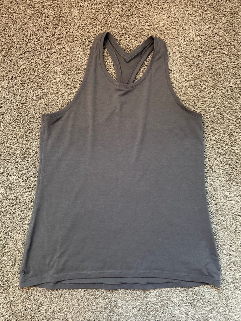 Athleta Charcoal Racerback Tank Top